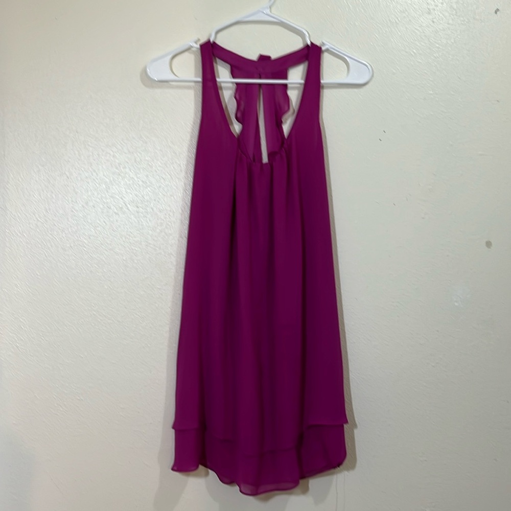 In Bloom by Jonquil magenta mini dress. Size Small